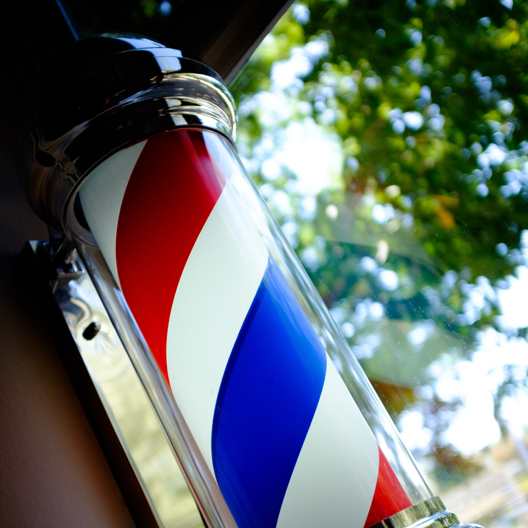 Modern barber belső tér a No.1 Barber Saloonban