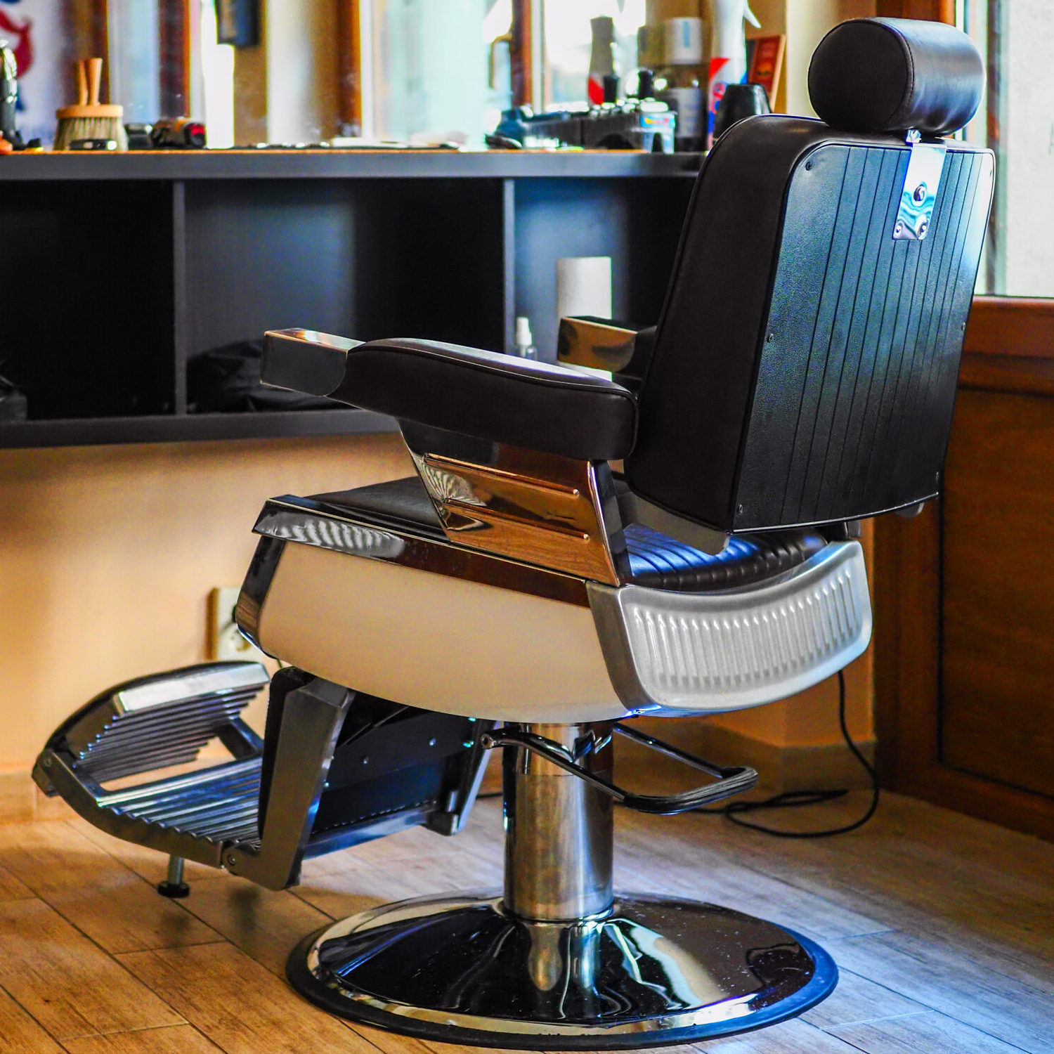 Barber eszközök és részletek a szalonban